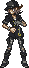 Sho minamimoto from the world ends with you, in his idle battle animation