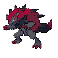 A sprite of the pokemon zoroark.